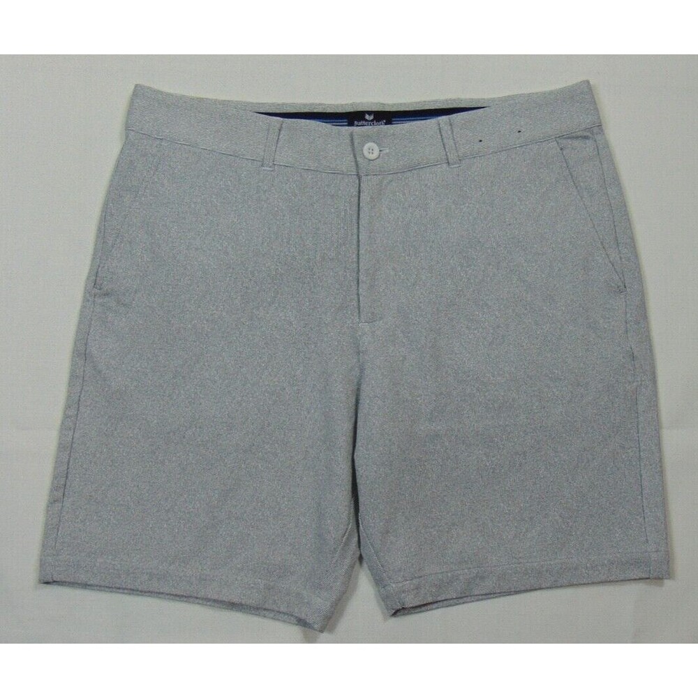 Buttercloth Shorts Mens Size 36 Vision In Icy Cotton Gray / White Pinstripe